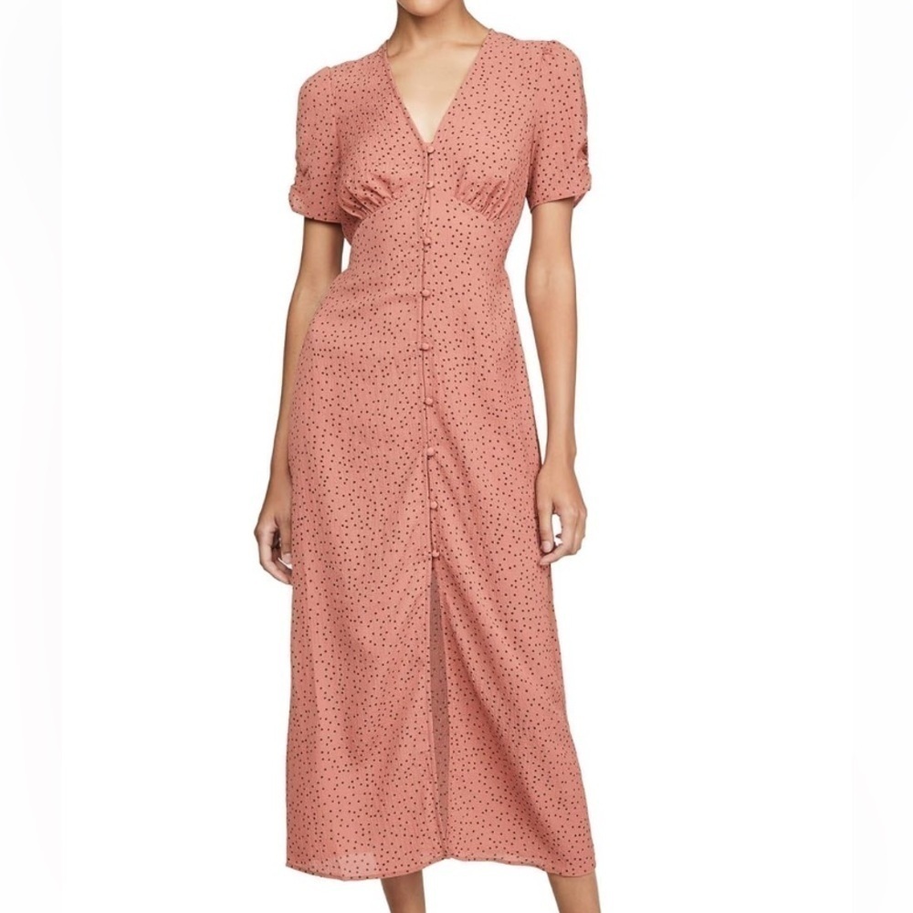 The Fifth Label Montana Short Sleeve Buttondown Midi Dress